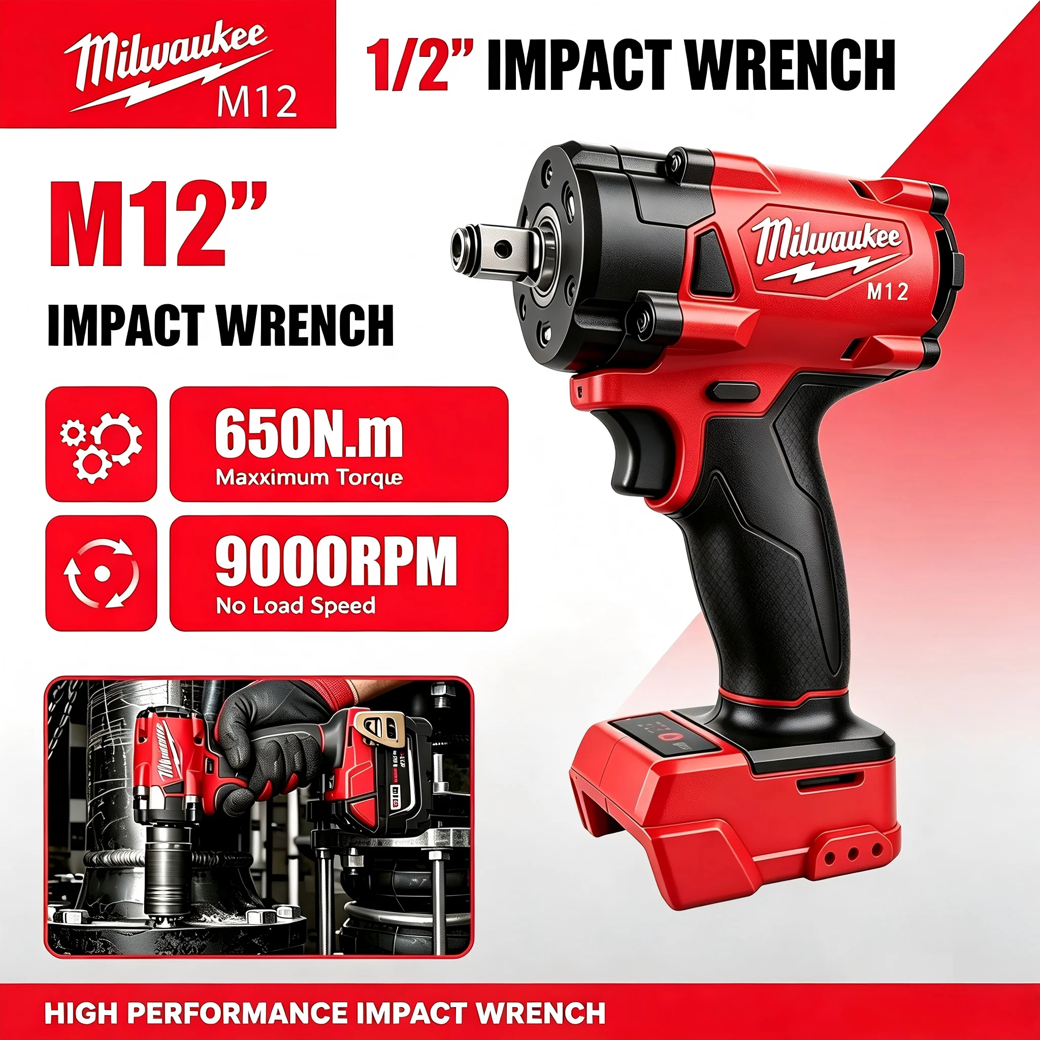 Milwaukee Drill M12 Fuel - Milwaukee M12 1/2' M18 FUEL Brushless