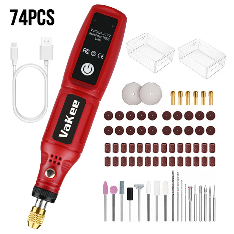 Power Tools For Workshop - Vakee Cordless Rotary Tool 15CM Mini